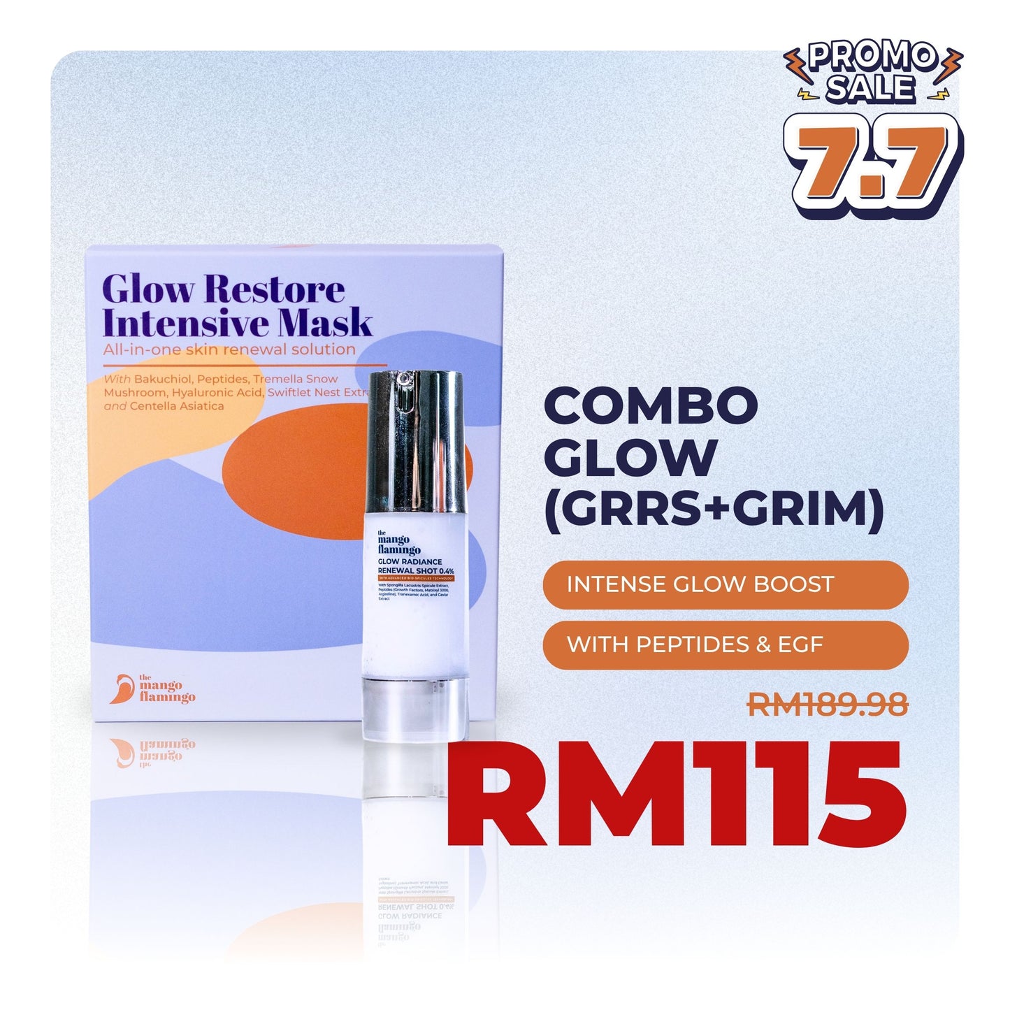 Combo Glow Radiance Intensive Mask + Glow Radiance Renewal Shot 0.4%