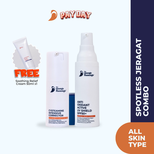 [PAY DAY] B2F1 COMBO SPOTLESS JERAGAT CIC+AAUV 30ml FREE SOOTHING CREAM 50ml